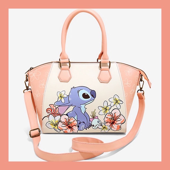 ❗️NEW❗️Lilo & Stitch Flowers Satchel Bag